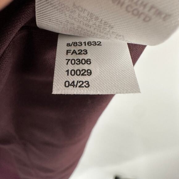 ANN TAYLOR Plum Long Sleeve Tie Waist Sheath Midi Dress // 10 - Picture 11 of 11